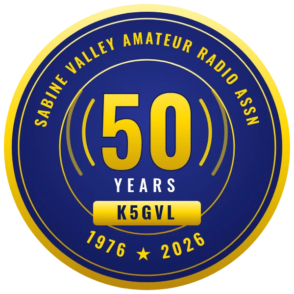 Sabine Valley Amateur Radio Association K5GVL 50 Years, 1976 to 2026